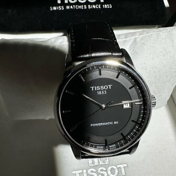 Tissot Black and Silver Men's Watch - Picture 2 of 7